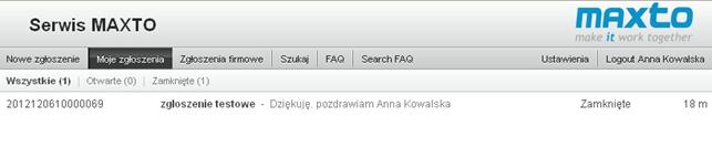 3. Realizacja zgłoszenia Dodane zgłoszenia możesz śledzić w zakładce Moje zgłoszenia.