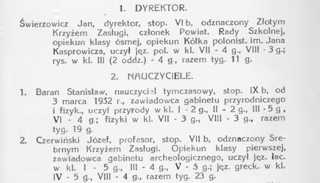 Pracę zawodową jako nauczyciel rozpoczyna w 1930 roku w Gimnazjum im. Karola Marcinkowskiego w Poznaniu, a następnie zostaje przeniesiony do gimnazjum w Wolsztynie. Nie pracuje tam jednak zbyt długo.