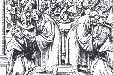 HISTORYCZNIE... Hus i Luter zdecydowali się nie przedłużać jego urzę dowania na stolicy św. Piotra. Papież zo stał pojmany i osadzony w przez biskupa Konstancji Ottona na zamku Gottlieben.