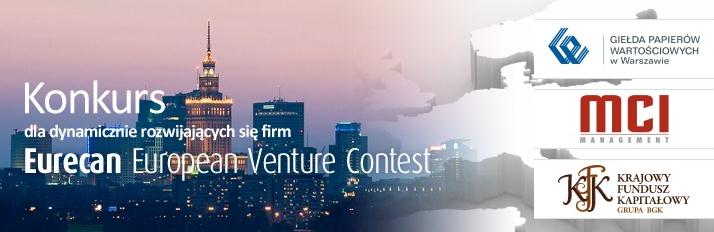 Eurecan European Venture Contest PATRONAT WICEPREZESA RADY MINISTRÓW, MINISTRA GOSPODARKI, PANA WALDEMARA PAWLAKA opis dla kogo korzyści dla uczestników wielki międzynarodowy konkurs dla spółek