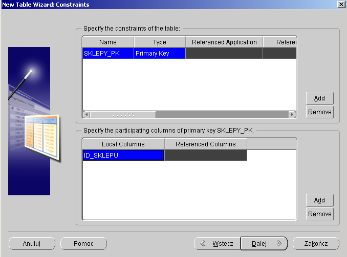 OWB: Modelowanie relacyjnego schematu 47 hurtowni danych