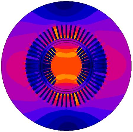 22 Rys. 7. Zależność reaktancji synchronicznej podłużnej i poprzecznej od wartości prądu fazowego Fig. 7. Direct-axis and quadrature-axis synchronous reactance dependence on phase current value a) b) Rys.