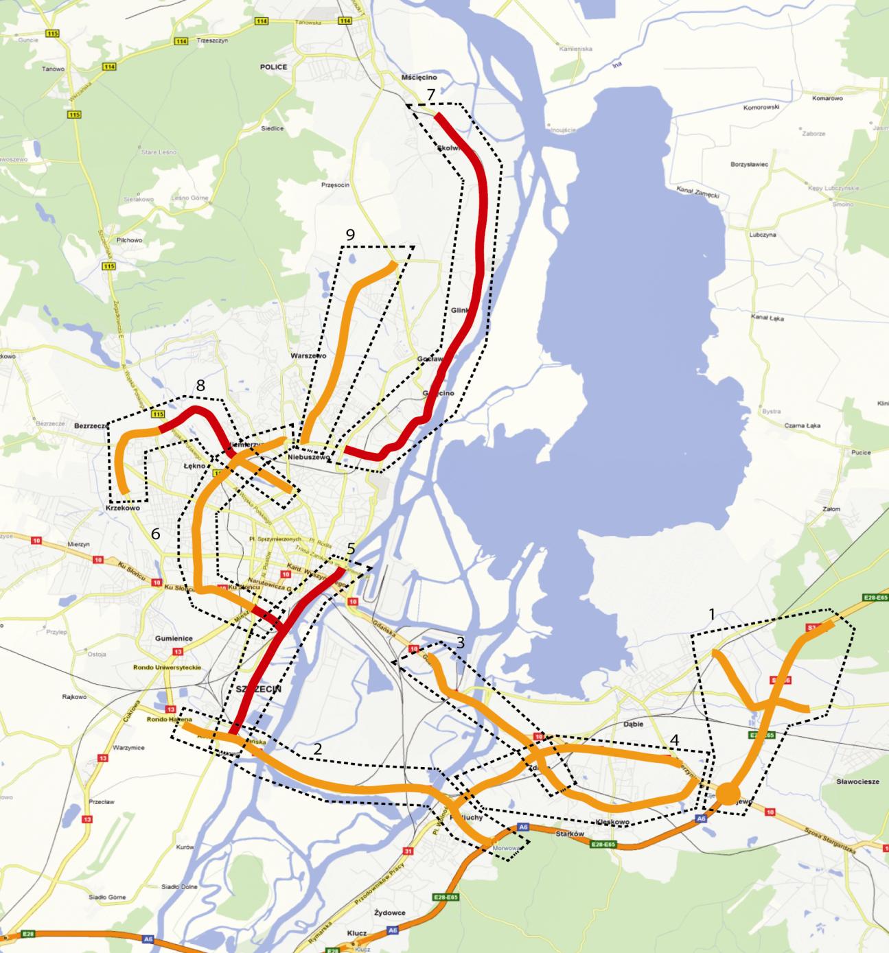 3 Szczeciński Szybki Tramwaj 4 Remont ulic: Struga, Dębskiej, Zoologicznej, Walecznych, Pszennej, Granitowej, Batalionów Chłopskich, oraz Gryfińskiej 5 Remont ulic: