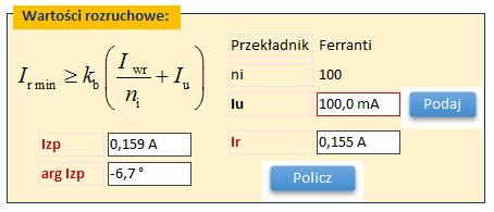 wanych wzorów), wybór wartości nastawieniowych oraz sprawdzenie czułości i selektywności zabezpieczenia.