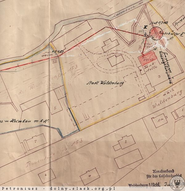 Z kart historii - biogaz do tankowania w Wałbrzychu 1943 r. Planowana inwestycja (gazociąg biogazu z oczyszczalni ścieków przy obecnej ul.