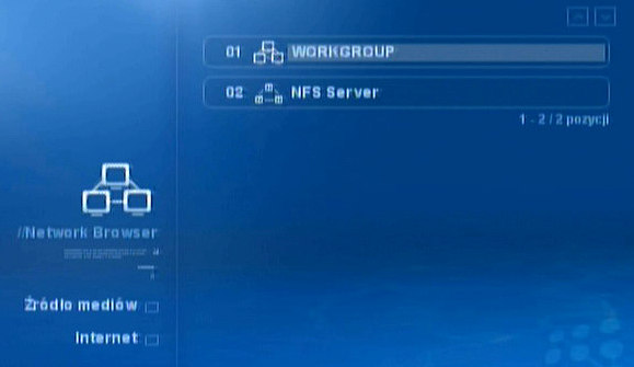 systemach MS Windows. Komputery z WMP-NSS mogą udostępniać swoje zasoby dla odtwarzacza NMT po wykonaniu autoryzacji.