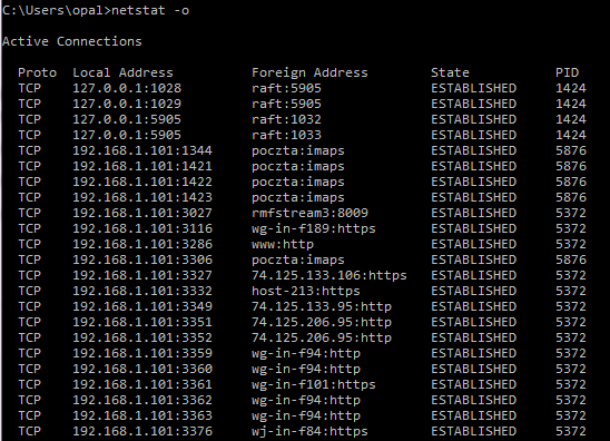 Well-known ports Porty zarezerwowane dla konkretnych usług Szczegóły (lista) %WINDIR%\system32\drivers\etc /etc/services /etc/protocols