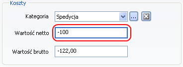 16.3 Wystawienie faktury zakupu korygującej (FZK) W momencie otrzymania faktury korygującej na zakupione towary czy usługi, naleŝy wykonać korektę odpowiedniej faktury