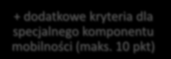 Kryteria przyznania dofinansowania Znaczenie projektu (30 punktów) Jakość konstrukcji projektu i jego realizacji (30 punktów) Jakość partnerstwa i metody współpracy (20 punktów) Wpływ i trwałość