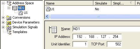 Instrukcja obsługi 25/31 7.3 Dodanie poł czenia ModbusTCP/IP Rozszerzeniem projektu mo e by odczyt urz dze po porcie Ethernet. Dla przykładu pokazana zostanie konfiguracja poł czenia ModbusTCP/IP.