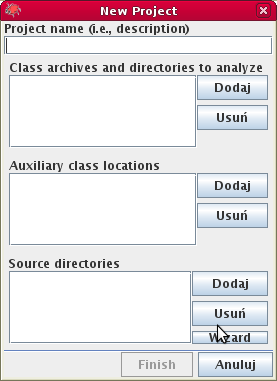 Usage FindBugs Uruchamianie: pobranie, java -jar ze źródeł (Ant) pluginy do IDE, np. Eclipse, NetBeans zadanie Ant i wtyczka do maven report WebStart findbugs.cs.