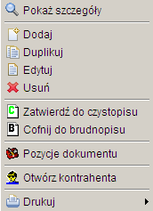 Po kliknięciu Pokaż szczegóły pojawia się okno, w którym możemy zobaczyć szczegóły dotyczące danego dokumentu.