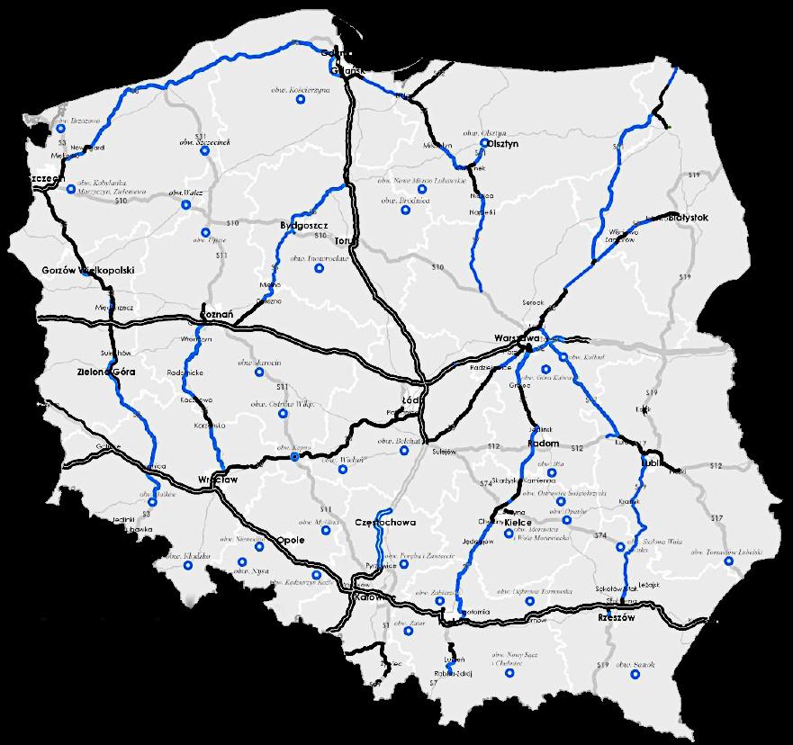 realizowane 2011-2015 Źródło: www.gddkia.gov.