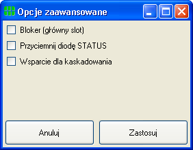 Ustawienia zaawansowane Urządzenia systemu diviso oferują zestaw kilku rzadziej używanych opcji, do których można uzyskać dostęp za pomocą przycisku zaawansowane, widocznego tuż przed