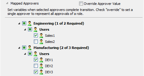 SOLIDWORKS Enterprise PDM przechwytywanie danych dla ostatniej wymaganej osoby zatwierdzającej przejście dla danego pliku.