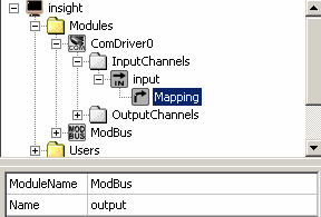 Teraz należy zmapować połączenia pomiędzy urządzeniem ComDriver0 a ModBus. Dokonujemy tego poprzez przytrzymanie i przeciągnięcie ModBus na port ComDriver0 bądź odwrotnie.