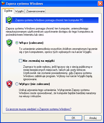 10.3 Przepuszczenie połączeń Mamy już zainstalowane i wstępnie skonfigurowane potrzebne oprogramowanie.