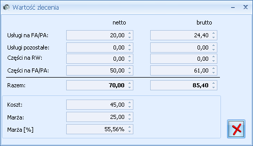 Podręcznik Użytkownika systemu Comarch OPT!MA Str. 43 6.2 Formularz zlecenia Na formularzu jest możliwość rejestrowania wszystkich informacji związanych z danym zleceniem.