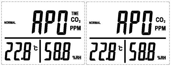 (1) (2) 8.5 Kalibracja CO2 przez użytkownika: Ponieważ czujniki charakteryzuje liniowy dryf, należy je skalibrować w następujący sposób: 8.5.1 nacisnąć przycisk, aby ustawić tryb pracy na Autokalibrację (rysunek 1).