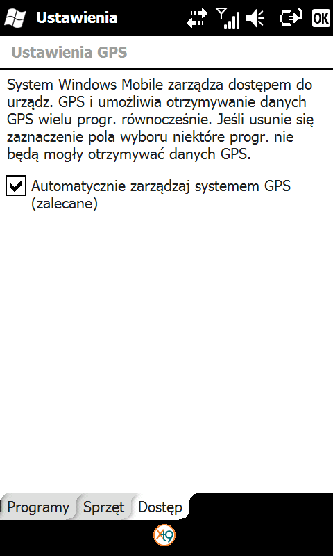 Obsługa GPS na platformie Windows Mobile 4.