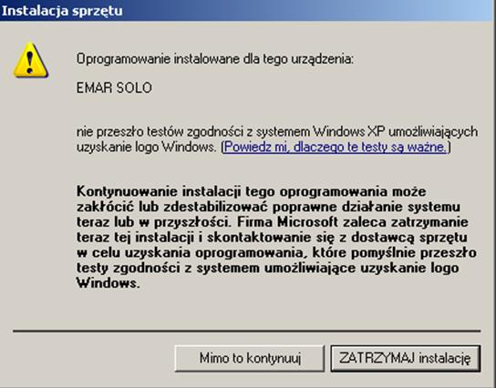 Nacisnąć przycisk Przeglądaj, a następnie wybrać stację dysków CD a na niej katalog Sterowniki_USB\WinXP_Win2000. Wcisnąć przycisk Dalej. 6. System wyszuka i zainstaluje odpowiednie sterowniki. 7.