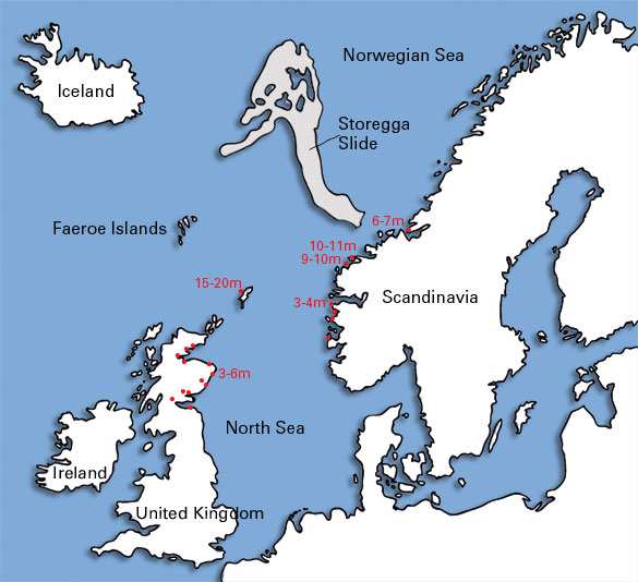 Storegga, Morze Norweskie, 6200B.C. http://www.ngi.