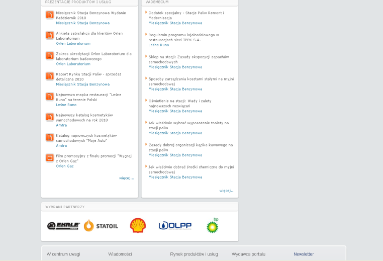 PORTAL RYNKU PALIWOWEGO SEKCJE NEWSY I MATERIAŁY