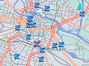 Szczegółowa lista funkcji: nanoszenie na mapę obiektów na podstawie współrzędnych geograficznych; zwracanie listy dostępnych typów ikon, które mogą być używane do oznaczania położenia obiektu na