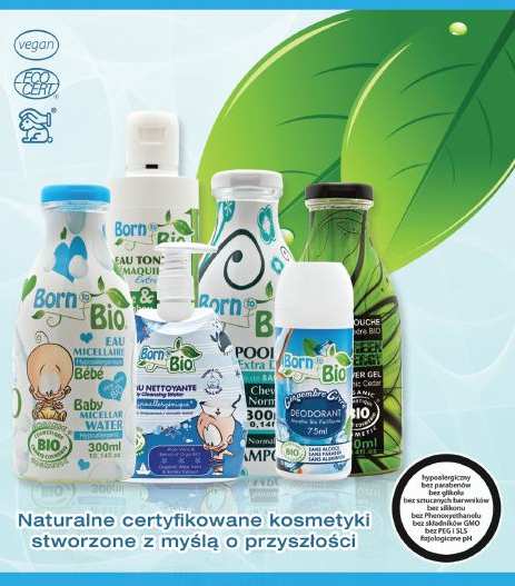 Producent marki Born to Bio francuska firma Planete Bleue, do produkcji organicznych kosmetyków wykorzystuje najłagodniejsze i najskuteczniejsze naturalne składniki.