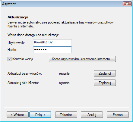 Moduł Administrator 27 Szczegółowy opis planowania aktualizacji i ustawień z nią związanych znajdziesz w rozdziale Aktualizacja. 5.2.3 Ustawienia e-mail G DATA AntiVirus ManagementServer ma możliwość wysyłania podejrzanych plików drogą poczty elektronicznej do Ambulansu G DATA.