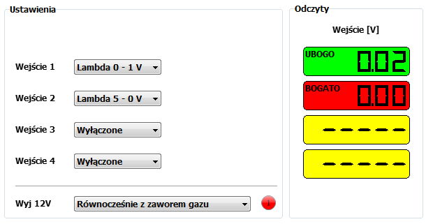 Strona 59 z 66 3.8 Zakładka We/Wy Zakładka widoczna jest tylko w przypadku połączenia programu ze sterownikiem PLUS lub PRO.