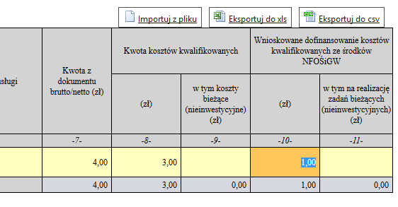 Aby dodać załączniki należy kliknąć przycisk Załączniki znajdujący się w menu głównym.