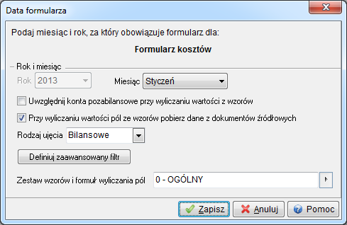 UWAGA! Nie można usunąć budżetu, jeśli ma on zdefiniowane pozycje.