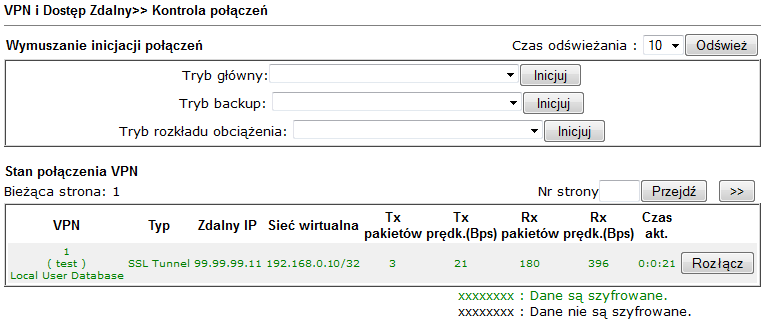 4. Status Połączenia 4.1. Klient VPN Wybierz Menu Start a następnie Uruchom i wpisz cmd. Następnie wykonaj polecenie: ipconfig.