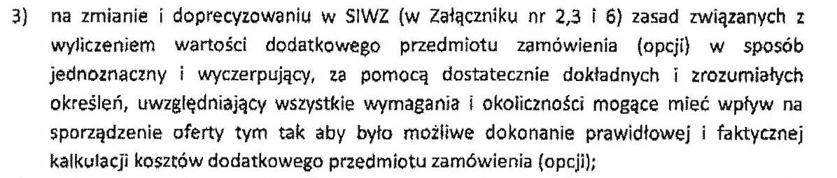 Zamawiający ustala, że w przypadku wymienionych przez Odwołującego portali integracja nastąpi poprzez syndykację treści przy pomocy zakotwiczonych na portalu wojewódzkim czytników kanałów RSS/ATOM (o