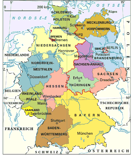 Rozdział I - Niemcy- podstawowe informacje. 1.1 Wprowadzenie Niemcy (Republika Federalna Niemiec, Bundesrepulik Deutschland) (Ryc.