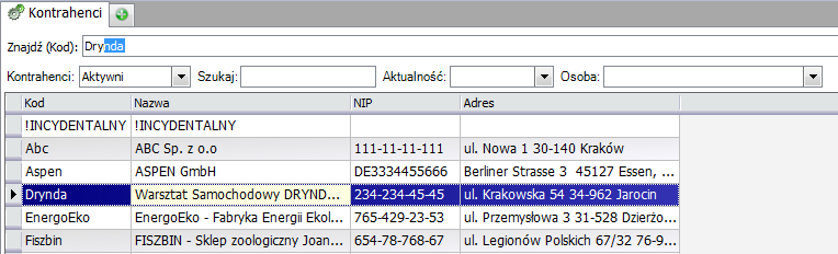 Pole tekstowe, umożliwia wprowadzania danych w postaci tekstu (napisu) Pole liczbowe, umożliwia wprowadzania danych w postaci liczby (kwoty).