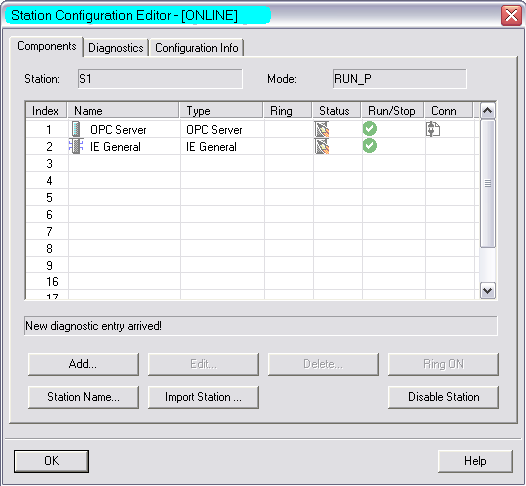 7. Pozostaje więc wgrać parametry modułu OPC oraz interfejsu komunikacyjnego z naszego projektu Simatic Manager do przygotowanej już stacji PC.