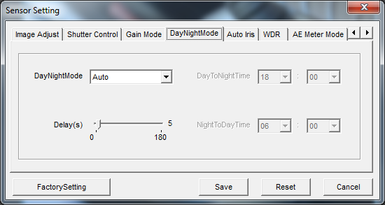 NVIP-5000 series user s manual ver.1.0 WWW INTERFACE - WORKING WITH IP CAMERA In DayNightMode tab you can choose how the camera toggles between Day mode and Night mode.