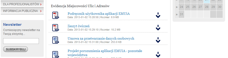 1. Porozumienie dot. korzystania z aplikacji EMUiA 2.