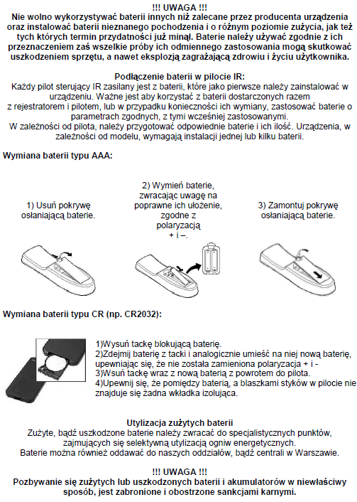 4) Po zakończeniu montaŝu naleŝy przykręcić pokrywę górną rejestratora, upewniając się wcześniej,