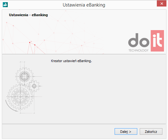 2. PIERWSZE KROKI Z ebanking Instalacja Instalacja programu możliwa jest z wykorzystaniem pobranego ze strony www.doittechnology.pl/ pliku instalacyjnego ebankingsetup.exe.