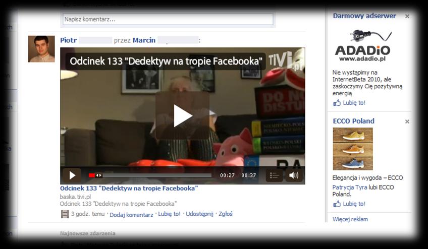 Wstawianie embedowanego odtwarzacza Domena player.videocms.pl została dodana do listy zaufanych domen serwisu Facebook.