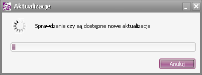 6.10.3 Sprawdzanie aktualizacji Wybranie z menu głównego Pomoc > Sprawdź aktualizacje spowoduje nawiązanie połączenia z serwerem w celu sprawdzenia dostępności nowych aktualizacji.