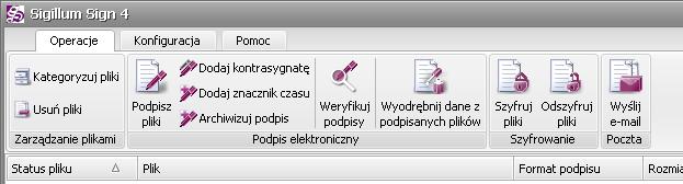 6.1 Menu główne Podstawowe okno aplikacji zawiera Menu Główne, w którym znajdują się odwołania do odpowiednich funkcji.