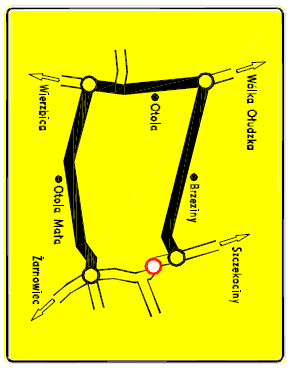użytkowania mostem na najbliższych skrzyżowaniach zostaną ustawione znaki D-4a oraz T-1 "Most w przebudowie".