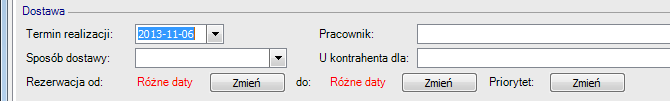 Pola formularza zamówienia algorytmicznego Podobne ustawienia dostępne są także na formularzu pozycji.