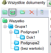 Widok drzewa cech grupujących Rodzaje cech grupujących Istnieją cztery rodzaje cech grupujących: Jednopoziomowa - jednowartościowa Jednopoziomowa - wielowartościowa Hierarchiczna jednowartościowa