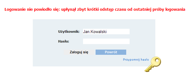 Ustawienia główne Uwaga Jeżeli wprowadzone nowe hasło spełnia określone kryteria poprawności, po naciśnięciu przycisku (Zmień hasło) pojawi się komunikat: "Hasło zostało zmienione".