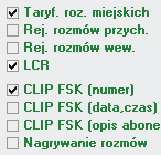 4.2.7.Ograniczenia czasowe rozmów LM wychodząca - wprowadza limit czasowy na miejskie połączenia wychodzące. LM przychodząca - wprowadza limit czasowy na miejskie rozmowy przychodzące do abonenta.